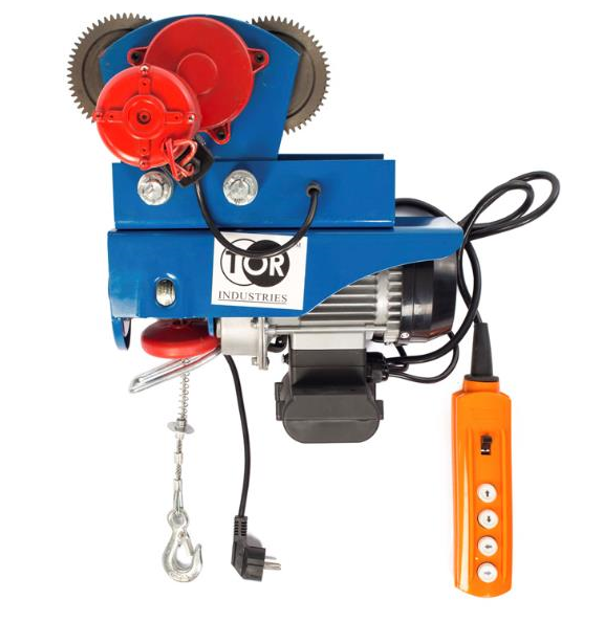 С ТЕЛЕЖКОЙ таль электрическая TOR PA 600/1200
кг 20/10 м (модель J)